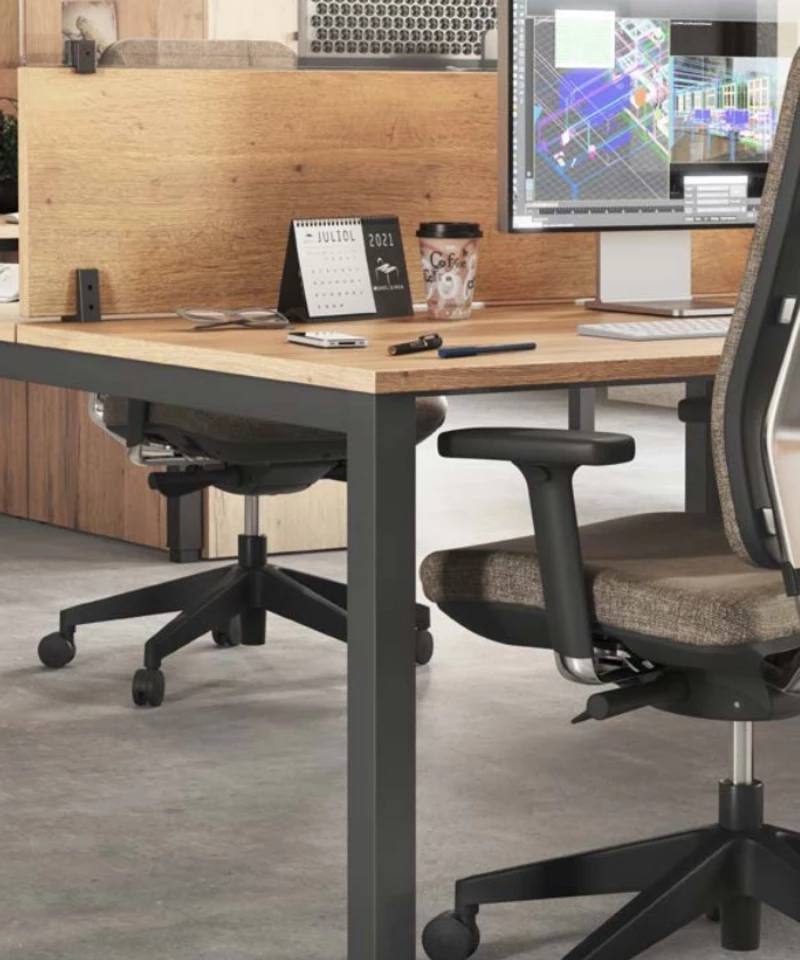 Bureau Bench 2 Personnes Tempo | Top Access Central (Goulotte non incluse)
