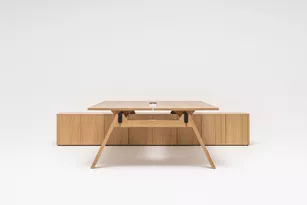 Bureau Bench 2 personnes Viga avec et sans rangement latéral