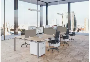 Bureau Bench 4 pers. Indus Prof.70 cm