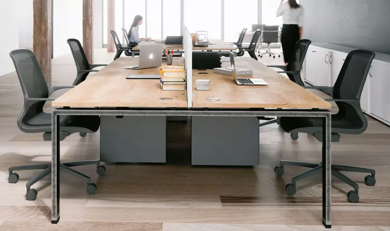 Bureau Bench 4 pers. Indus Prof.70 cm