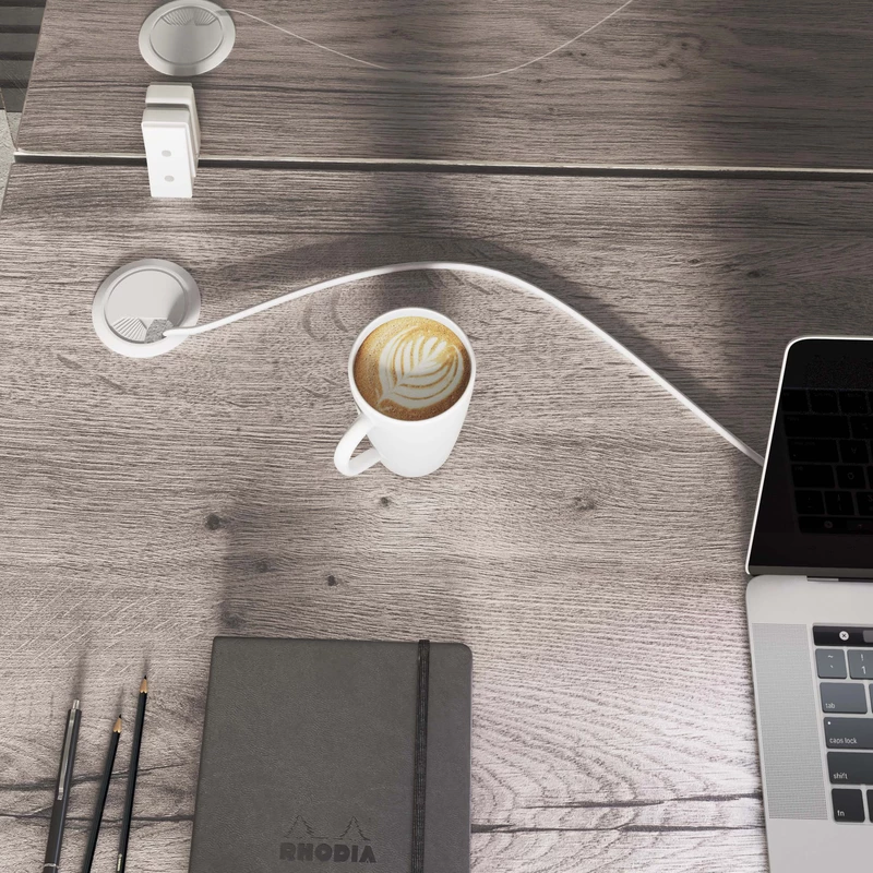 Bureau Bench 4 Personnes Tempo - Poste de Travail Collaboratif Open-Space