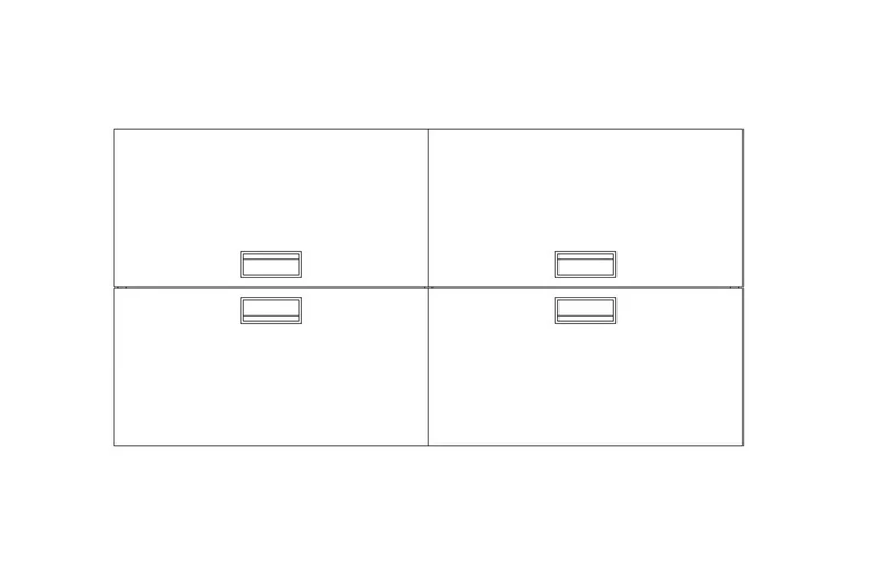 Bureau Bench 4 Personnes Tempo | Top Access Central Int&eacute;gr&eacute; (Goulotte non incluse)