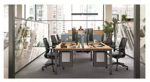 Bureau Bench 6 Personnes Tempo | Îlot de Travail Collaboratif Professionnel