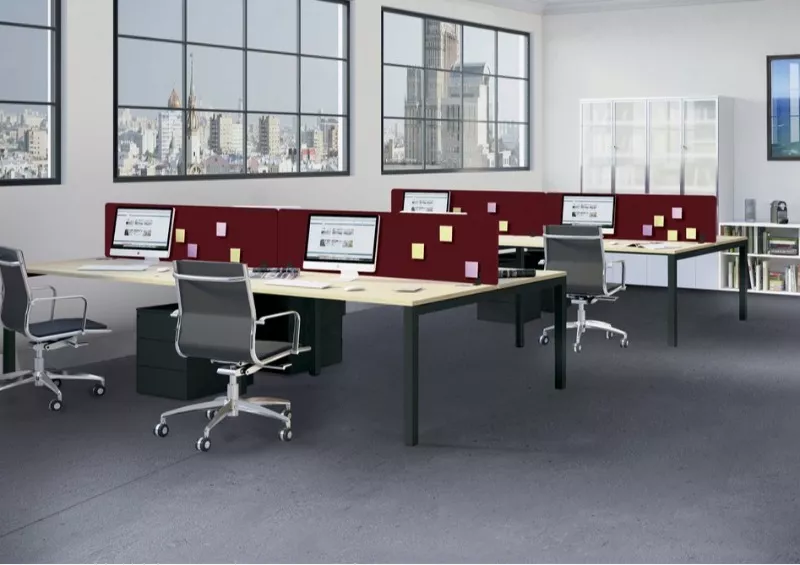 Bureau Bench Astral pour 4 personnes profondeur 70 cm