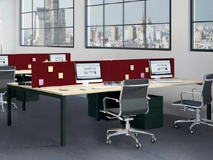 Bureau Bench Astral pour 4 personnes profondeur 80 cm