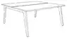 Bureau Bench ATRIUM 2 personnes
