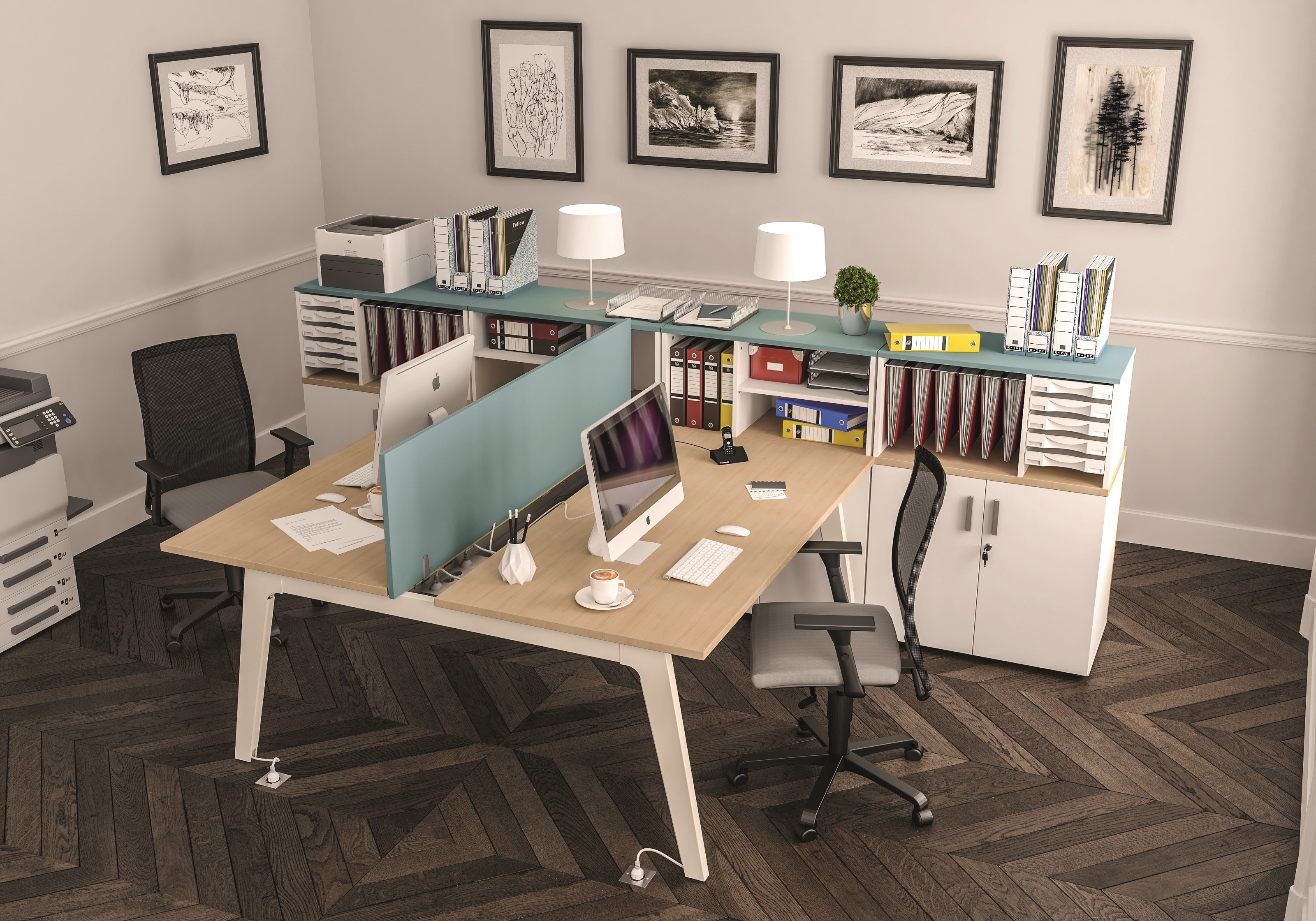 Bureau Bench ATRIUM 2 personnes