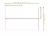 Bureau Bench ATRIUM 4 personnes