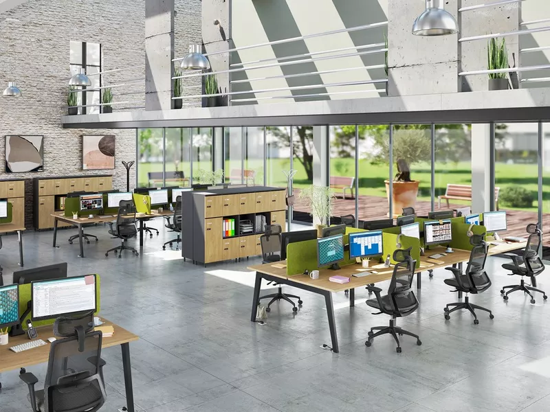 Bureau Bench ATRIUM 4 personnes