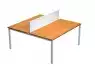 Bureau Bench Budget complet 2 postes + Cloisonnette - Livraison Express - Prof. 80