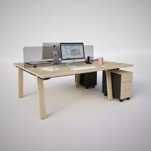Bureau Bench Collaboratif Comme à la Ferme-Design italien