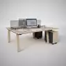 Bureau Bench Collaboratif "Comme à la Ferme"