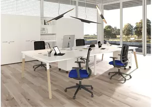Bureau bench Design K-Wood – 2, 4 et 6 personnes
