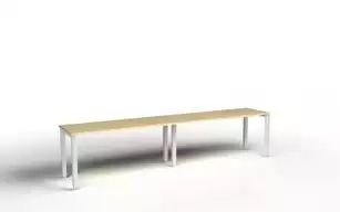 Bureau Bench Double Tempo | Poste de Travail Côte à Côte Professionnel