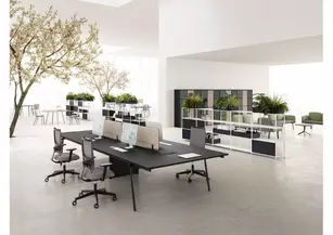 Bureau bench Dys Soft Touch pour 6 personnes