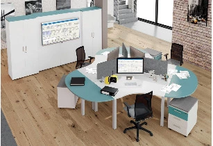 Bureau bench Quadri pour 3 personnes