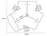 Bureau Bench TIMMOS pour 3 personnes - stratifié antibactérien