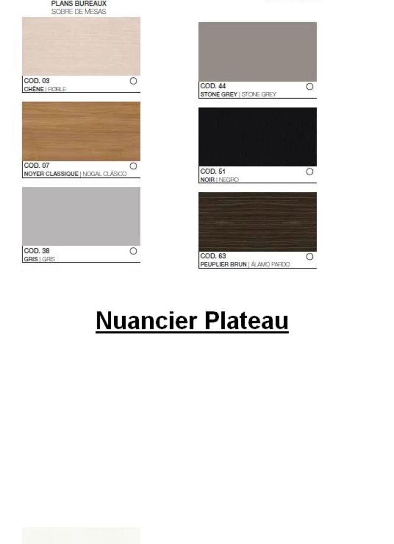 Bureau de Direction Kika noir - Design et Ergonomie