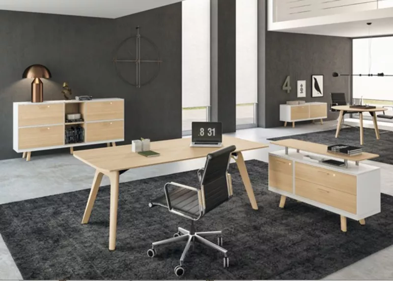 Bureau de Direction LUXURY - Plateau Placage Bois