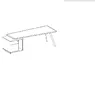 Bureau de direction SHAPE sur meuble de rangement