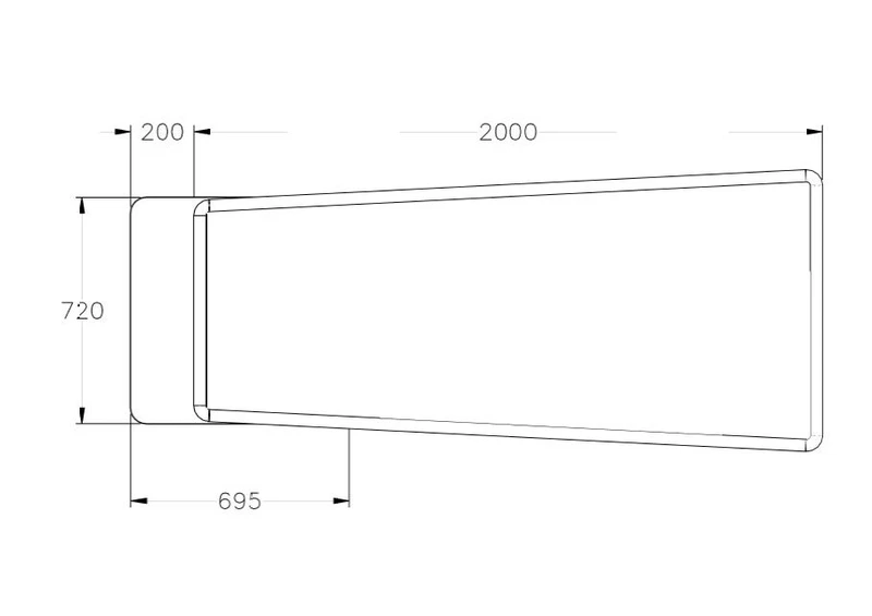 Bureau de direction SHAPE sur meuble de rangement