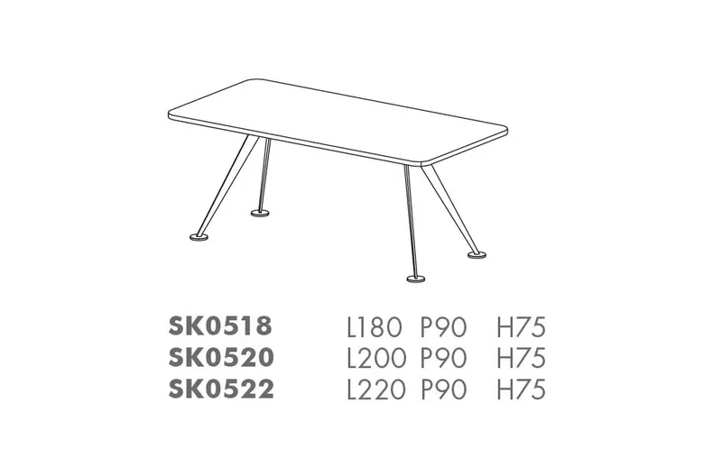 Bureau de Direction Spoke – Design Premium en Placage Bois