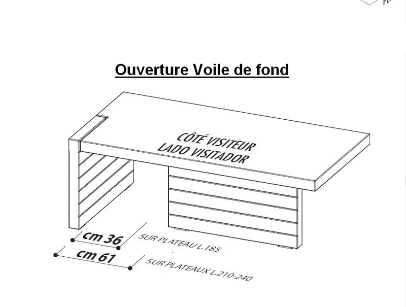 Bureau de direction  sur crédence Président