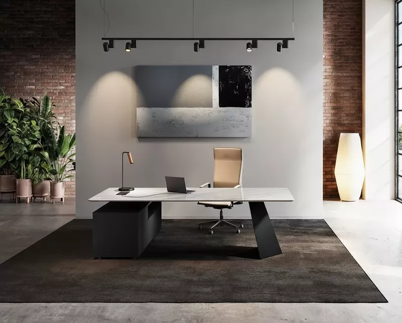 Bureau de direction Unique c&eacute;ramique sur cr&eacute;dence 