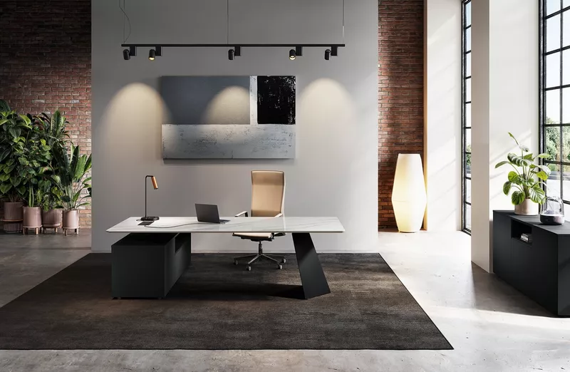 Bureau de direction Unique c&eacute;ramique sur cr&eacute;dence 