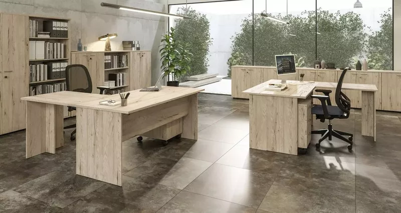 Bureau d'Angle Économique BUDGET avec Retour - Fabrication Italienne