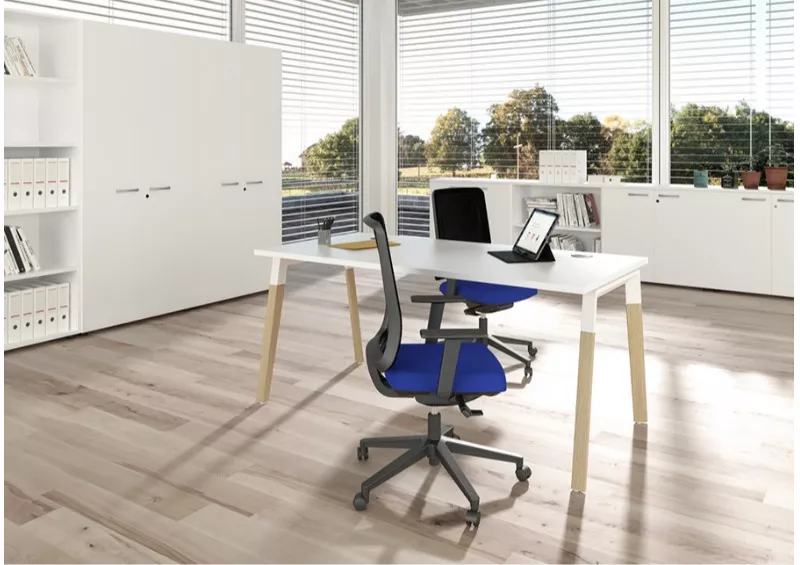 Bureau Design K-Wood 1 personne – Piétement Bois et Métal