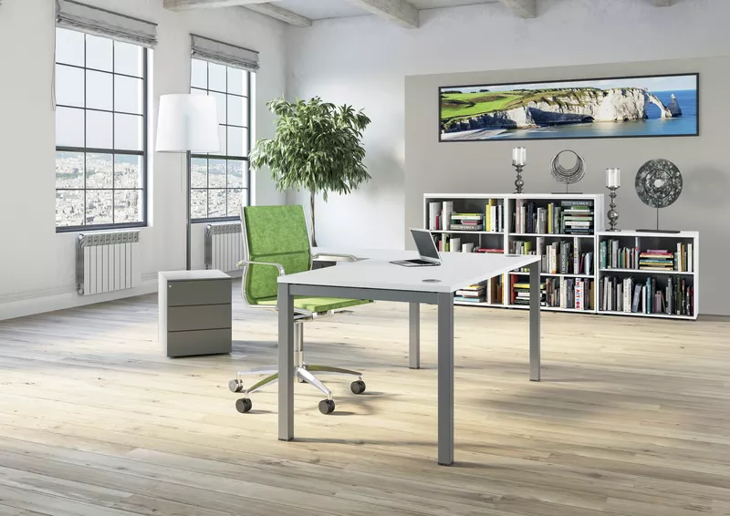 Bureau individuel Astral Profondeur 80 cm - Passe cable