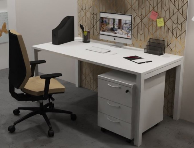 Bureau Individuel Astral Profondeur 80 Cm