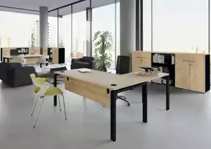 Bureau individuel Indus Profondeur 80 cm - Passe cable