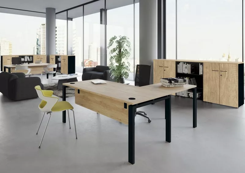 Bureau individuel Indus Profondeur 80 cm - Passe cable