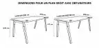 Bureau individuel Oslo - Profondeur 70 cm 