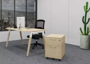 Bureau individuel Oslo - Profondeur 80 cm