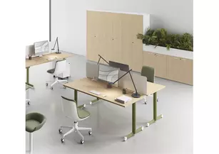 Bureau Individuel TOKYO – Plateau Professionnel et Piètement Métallique