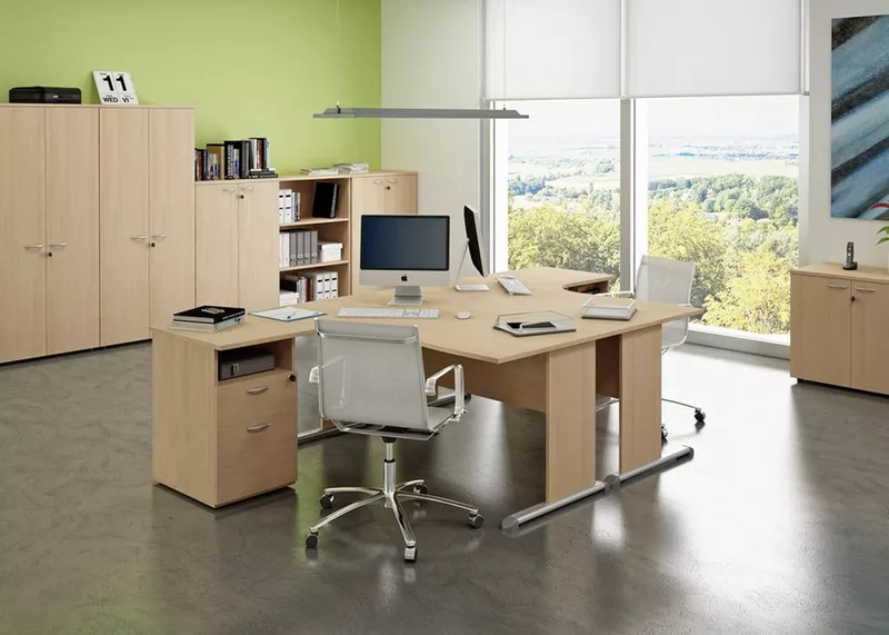 Bureau d'Angle Compact BUDGET - Qualit&eacute; Italienne et Pi&egrave;tement D&eacute;gag&eacute;
