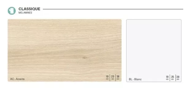 Bureau droit individuel Maxim Prof.70 et 80 cm