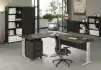 Bureau Droit Modulable EFFECT - Pieds Chromés, Fabrication Italienne & Livraison 3-4 Jours