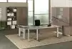 Bureau Droit Modulable EFFECT - Pieds Chromés, Fabrication Italienne & Livraison 3-4 Jours