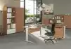 Bureau Droit Modulable EFFECT - Pieds Chromés, Fabrication Italienne & Livraison 3-4 Jours