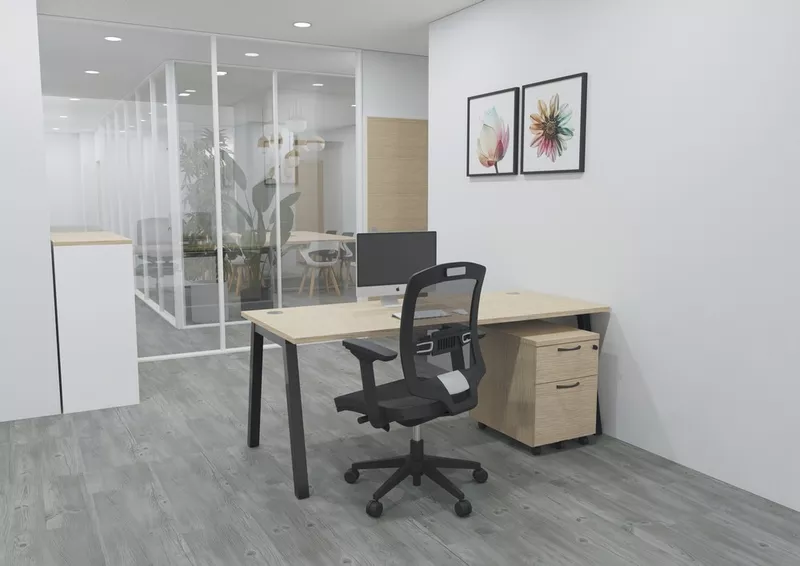 Bureau droit professionnel ATMOSPHERIC - Profondeur 70 cm - Fabrication Fran&ccedil;aise