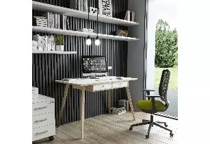 Bureau Individuel Droit COSY - Pieds Bois Design et Abordable