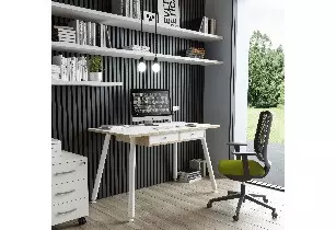 Bureau Individuel Droit COSY - Pieds Métal Design et Abordable