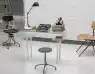 Bureau individuel en verre Oxford