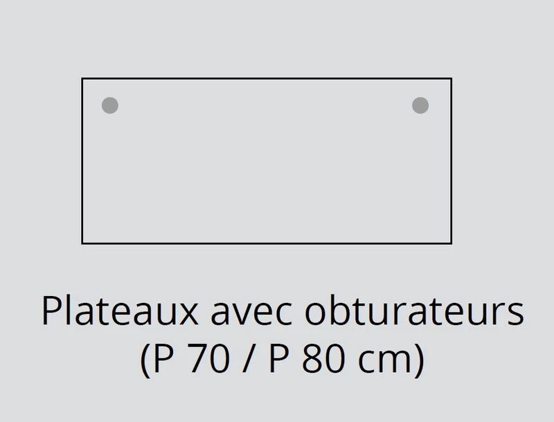 Bureau individuel Indus Profondeur 70 cm
