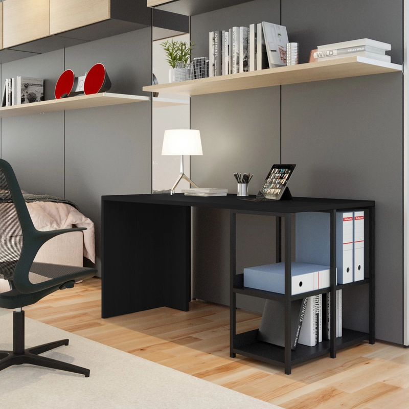Bureau Télétravail CHEZ MOI L140 cm – Ergonomie Pro & Design Home Office