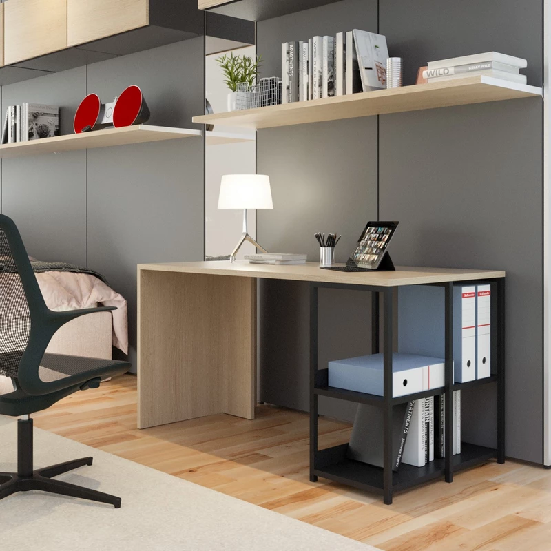 Bureau Télétravail CHEZ MOI L140 cm – Ergonomie Pro & Design Home Office